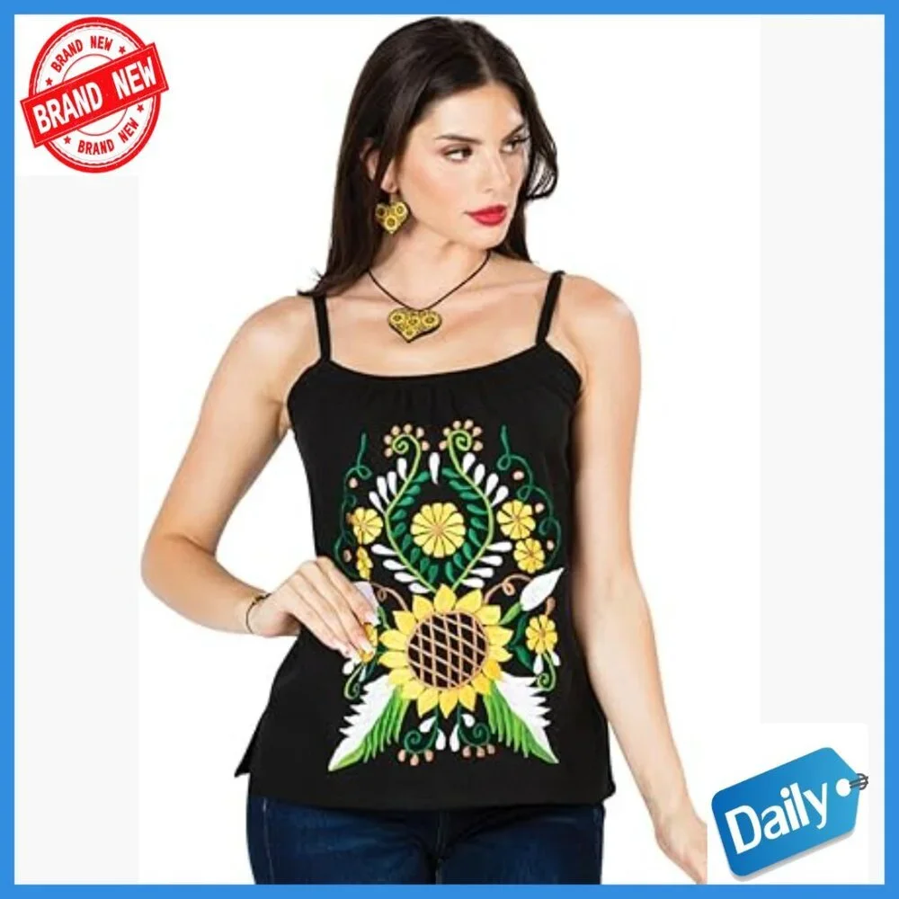 Girls Long Sleeve Embroidered Blouse 100% Cotton Classic Fit